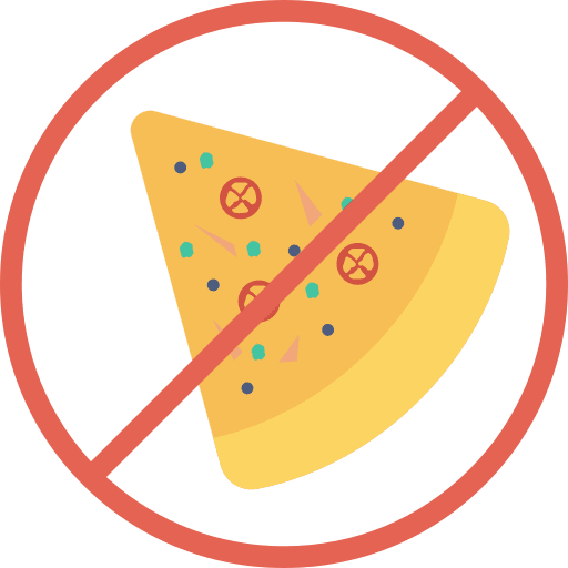 Not allowed forbidden pizza food and restaurant icon