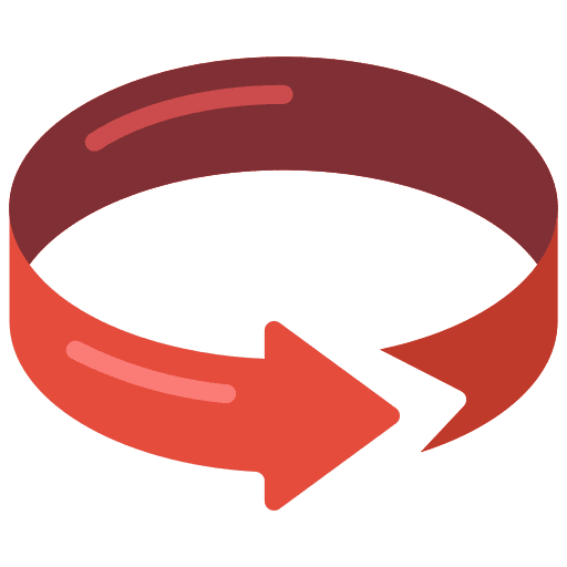 Circular arrow orientation arrows arrow icon