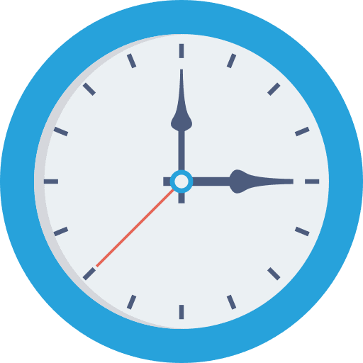 Clock time watch hour icon
