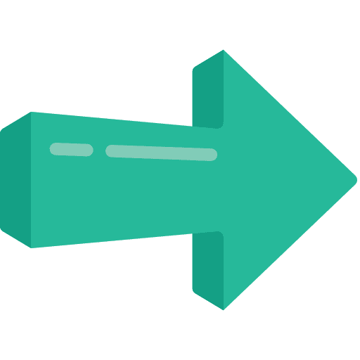 Right arrow next skip orientation icon