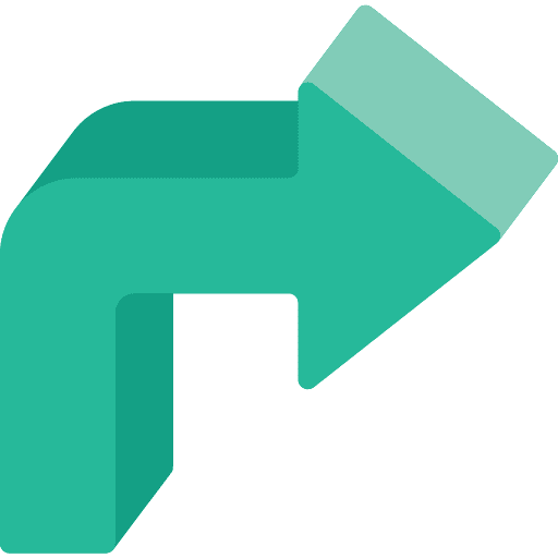 Curved arrow curved arrow arrows direction icon