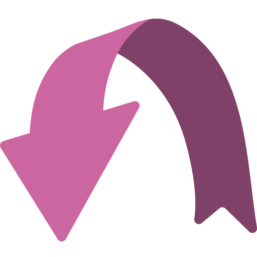 Down arrow down arrow arrow orientation icon