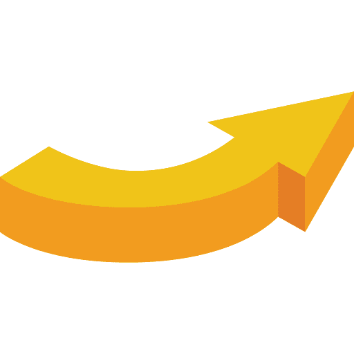 Right arrow direction curved arrow next icon