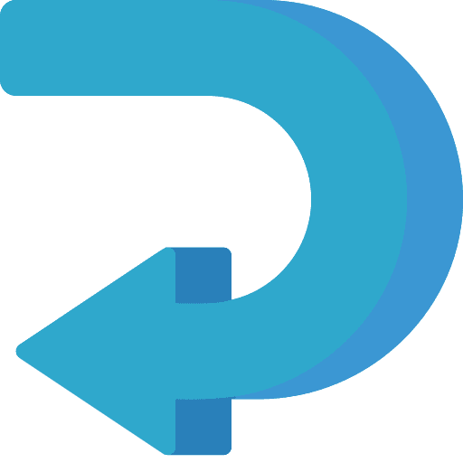 Curved arrow curved arrow orientation direction icon