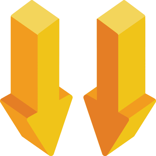 Down arrow direction arrows arrow icon
