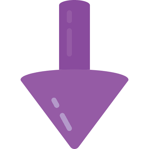 Down arrow download arrow orientation icon