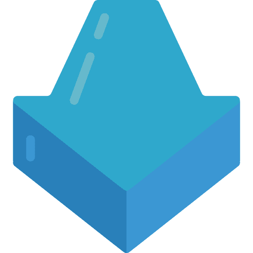 Down arrow orientation arrow download icon