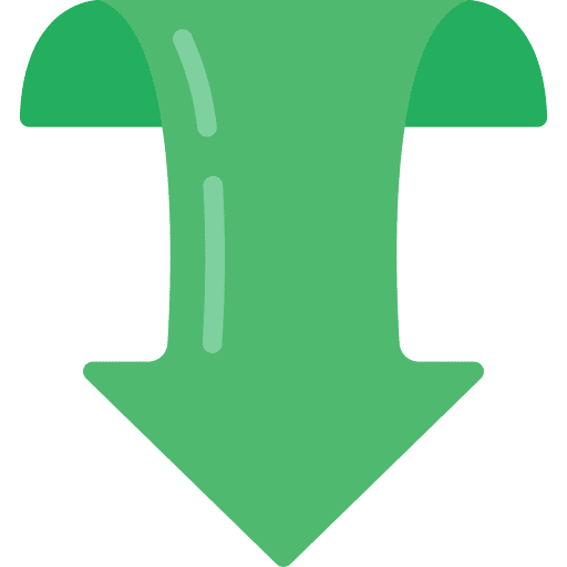 Down arrow orientation arrows download icon