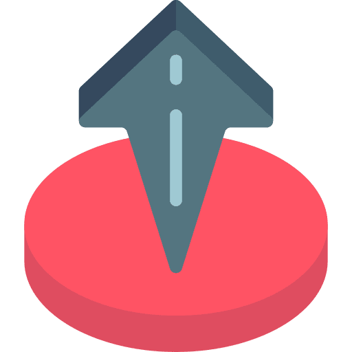 Up arrow upload orientation direction icon