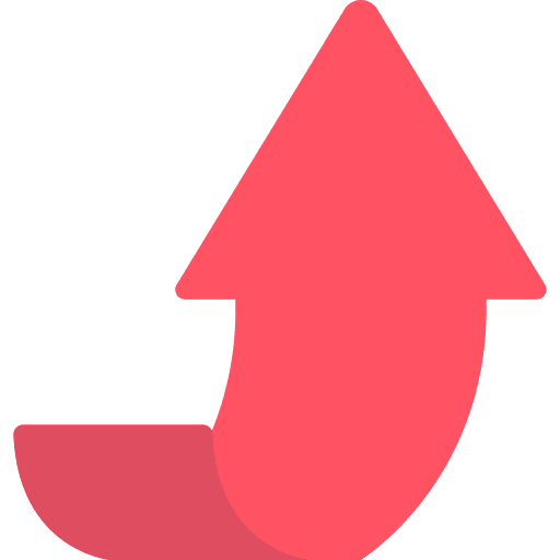 Up arrow upload orientation direction icon