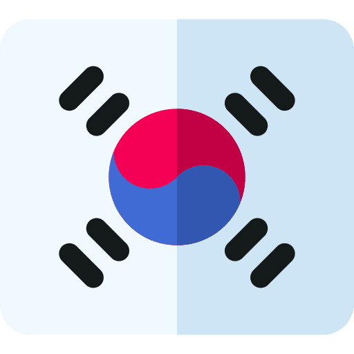 South korea world flag nation icon