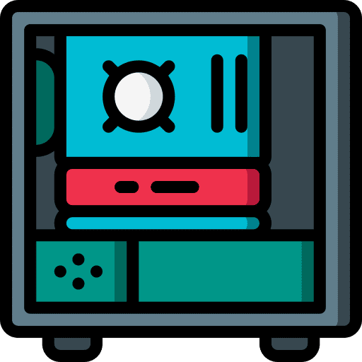 Pc tower desktop computer computing icon