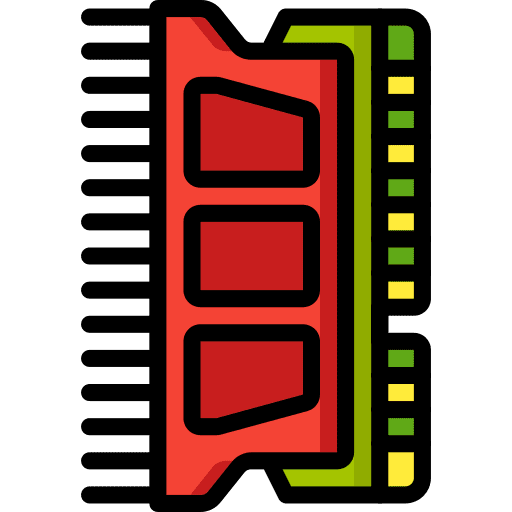 Ram chip storage device electronic icon