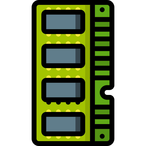 Ram storage device firmware ram memory icon