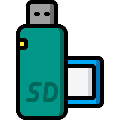 Sd card file storage pendrive data storage icon