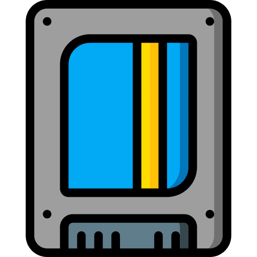 Ssd storage card solid state drive icon