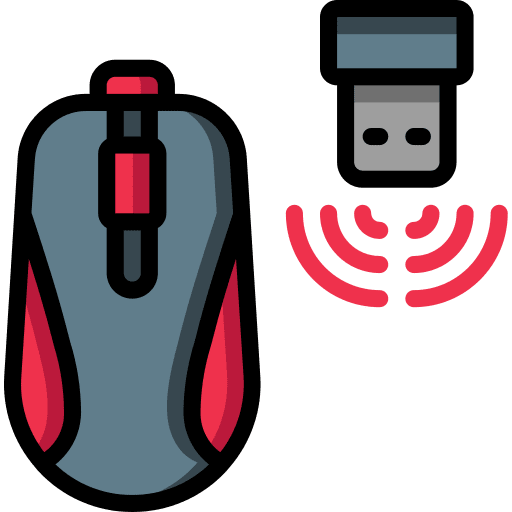 Wireless mouse device wireless connection mouse icon