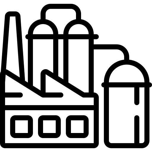 Refinery extraction petroleum pump jack icon