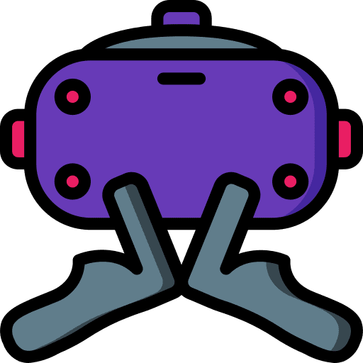 Vr glasses electronic digital ar glasses icon