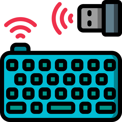 Wireless keyboard wireless electronics computer icon