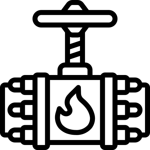 Gas pipe gas pipe pipe oil icon