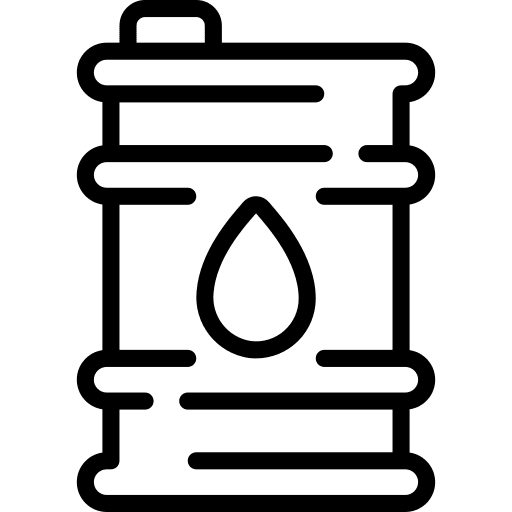Oil barrel combustible gasoline industry icon