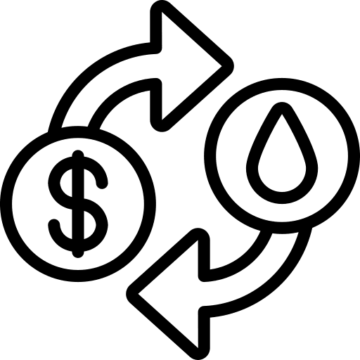 Oil industry dollar petroleum icon