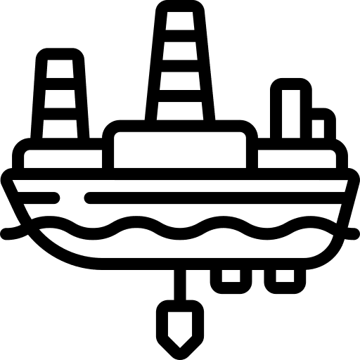 Oil oil boat ship icon