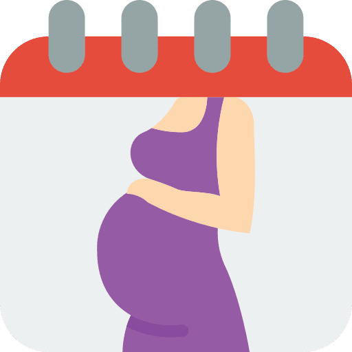 Date kid and baby calendar date icon