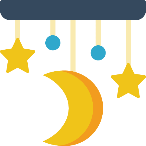 Crib healthcare and medical crib toy crib icon