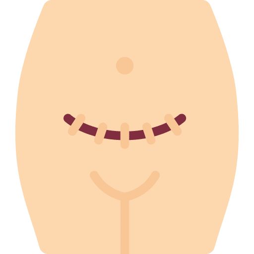 Surgery womb reproduction baby icon