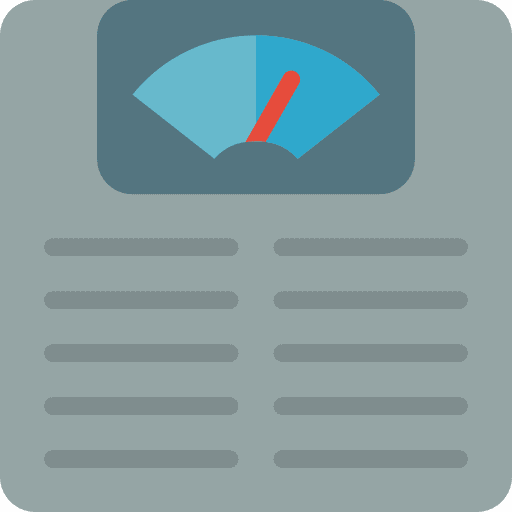 Weight tools and utensils scales balance icon