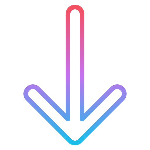 Down user interface control scrolling icon