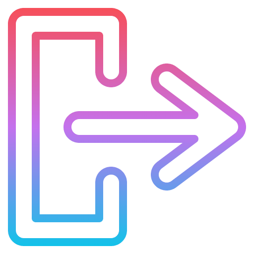 Log out log off log out navigate icon