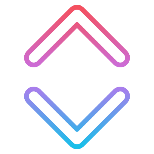 Up and down arrow point up and down icon