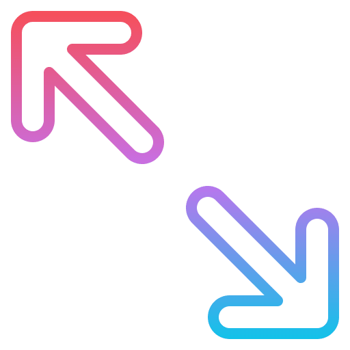 Expand arrow user interface zoom in icon