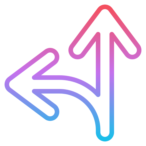 Go left direction point go left icon