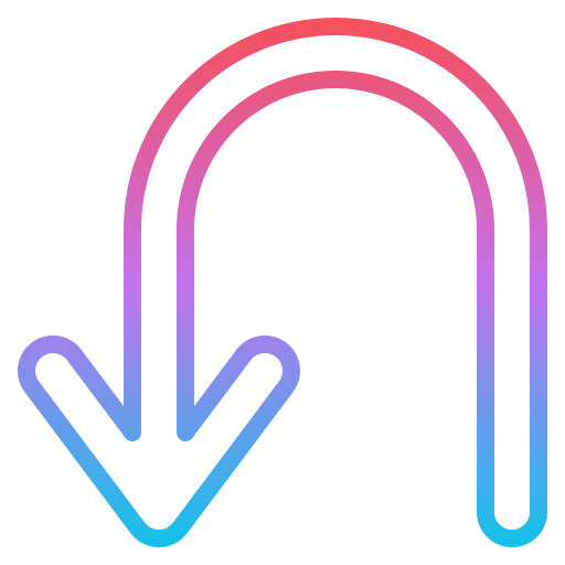 Return navigate point user interface icon