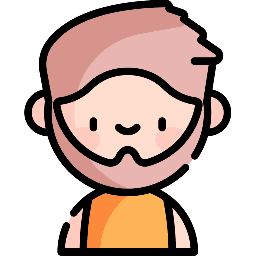 Man people beard profile icon