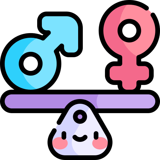 Equality gender equal shape icon