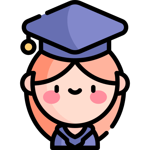 Student intern student mortarboard icon