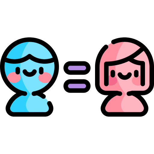 Equality people gender equality icon