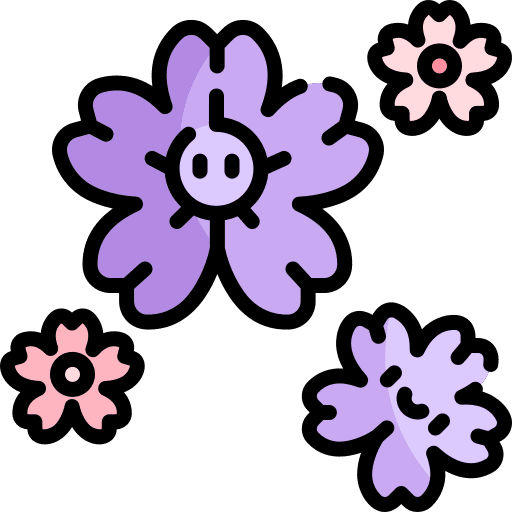 Flower botanical petals nature icon