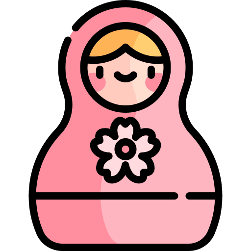Matryoshka decoration russian cultures icon