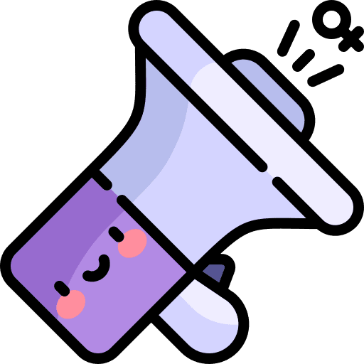 Megaphone loudspeaker protest announcement icon