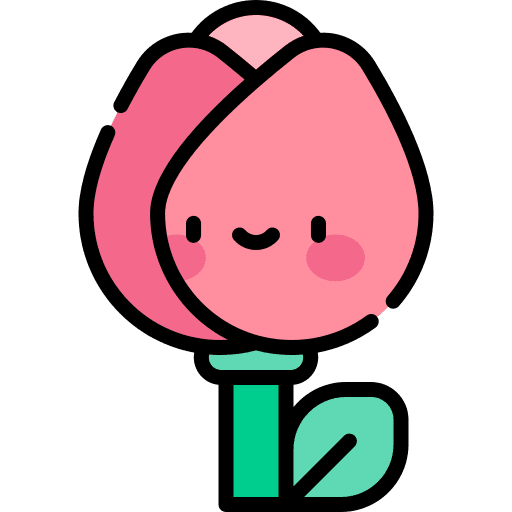 Rose petals nature flower icon