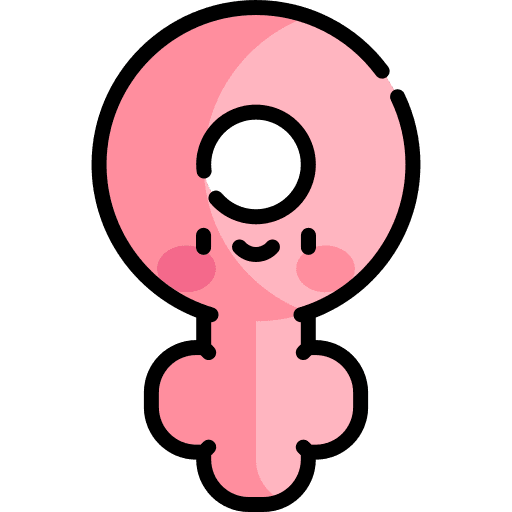 Venus female symbol gender fluid icon