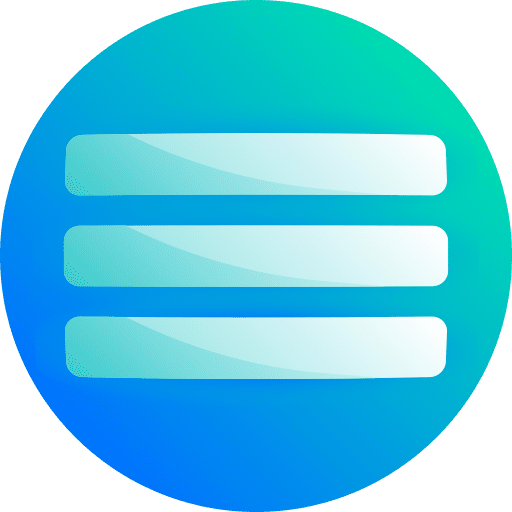 Menu three lines menu control icon