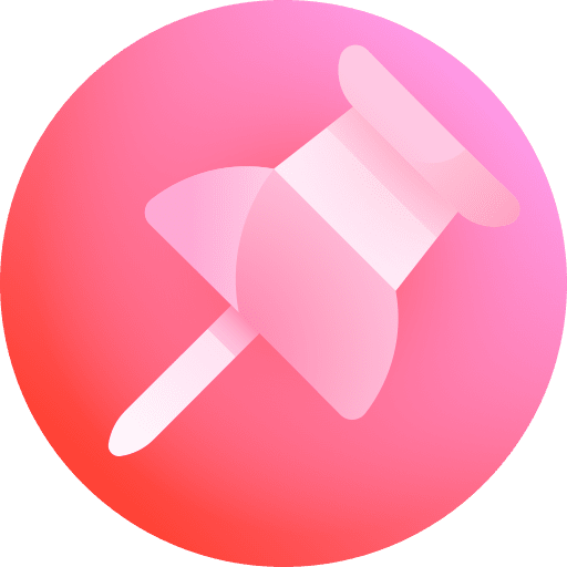 Push pin office material push pin attachment icon