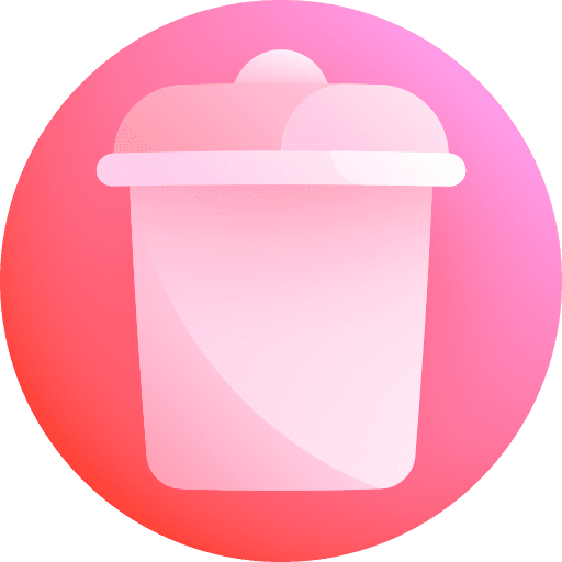 Bin can garbage bin icon